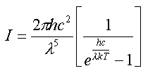 (c1/lambda^5).(1/(exp(c2/lambda T)-1))