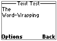 Text Test ; The ; Word-Wrapping